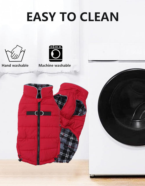 Load image into Gallery viewer, Dog Winter Warm Coat Jacket, Windproof Snowproof, Pet Outdoor Jacket for Small to Large Dogs - Red - XXL
