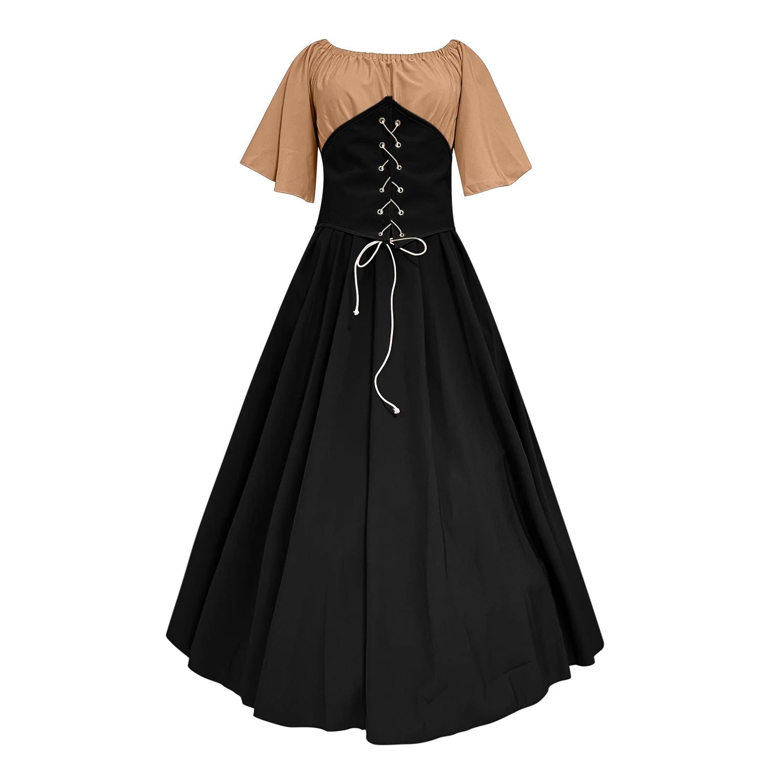 Vestidos De Feria Renacentista Para Mujeres Medievales Irlandeses Tradicionales Talla Grande Vestidos Con Volantes Sobre Vestido Corsé Retro Vestido De Cosplay