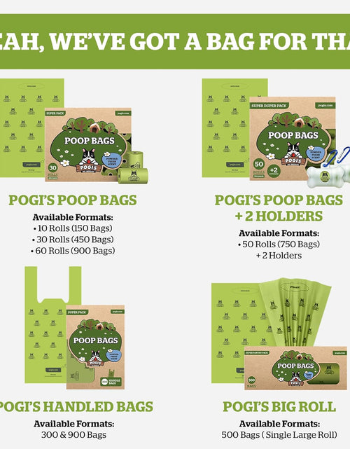 Load image into Gallery viewer, Pogi'S Dog Poop Bags with Easy-Tie Handles - 300 Doggy Leak-Proof, Ultra Thick, Scented Poop Bags for Dogs, Cat
