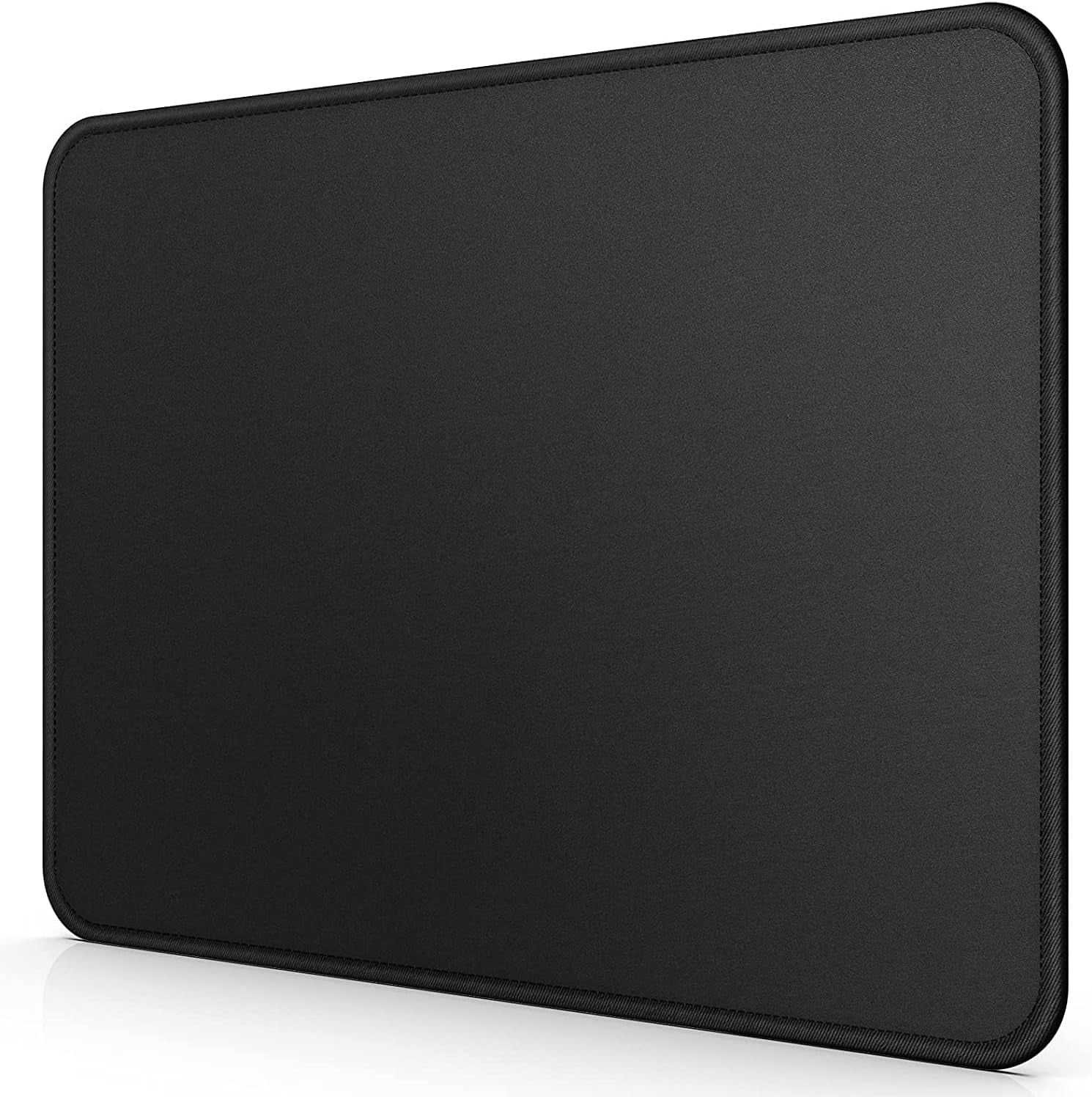 Mouse Pad,  Computer Mouse Pad with Stitched Edges, Washable Mouse Mat with Superior Micro-Weave Cloth, Gaming Mouse Pad for Office & Home, Non-Slip Rubber Base, Black