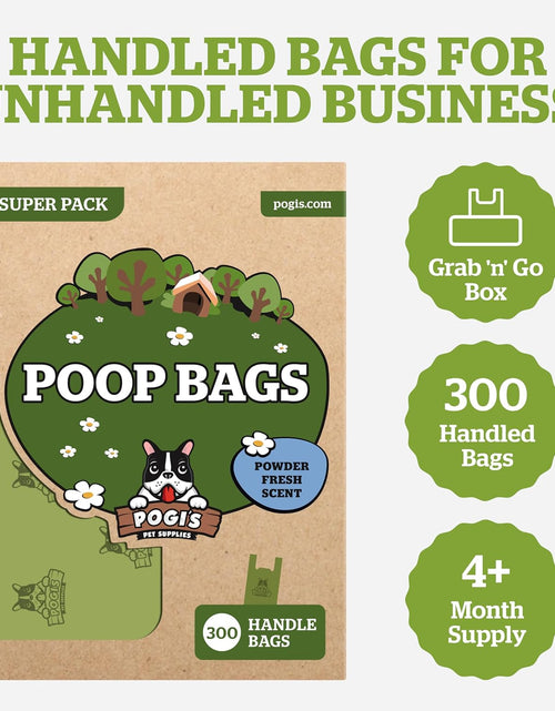 Load image into Gallery viewer, Pogi'S Dog Poop Bags with Easy-Tie Handles - 300 Doggy Leak-Proof, Ultra Thick, Scented Poop Bags for Dogs, Cat
