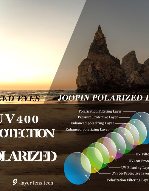 Load image into Gallery viewer, Polarized Sunglasses for Women, Ladies Wide Frame Sun Glasses UV Blocking (Black Purple)
