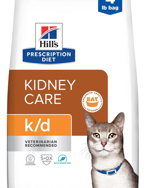 Load image into Gallery viewer, Hill'S Prescription Diet K/D Kidney Care Ocean Fish Dry Cat Food, Veterinary Diet, 4 Lb. Bag
