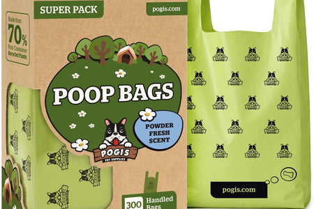 Pogi'S Dog Poop Bags with Easy-Tie Handles - 300 Doggy Leak-Proof, Ultra Thick, Scented Poop Bags for Dogs, Cat